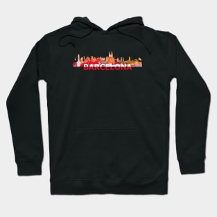 Barcelona Skyline Hoodie